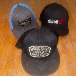 Racing Hats Trucker SnapBack (3)‎ Used!